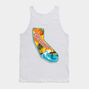 Californa Waves Tank Top